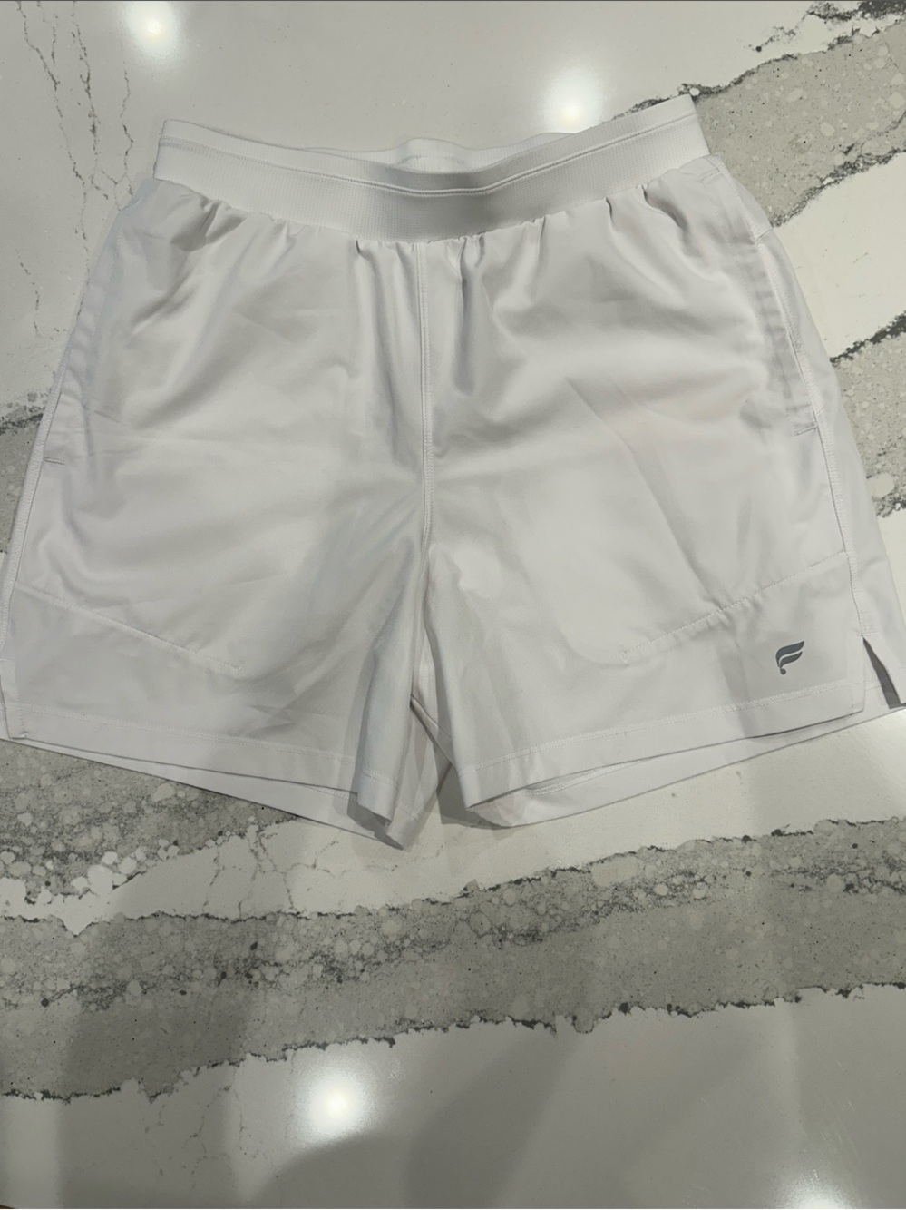 Fabletics S Performance Men's Athletic Shorts - White